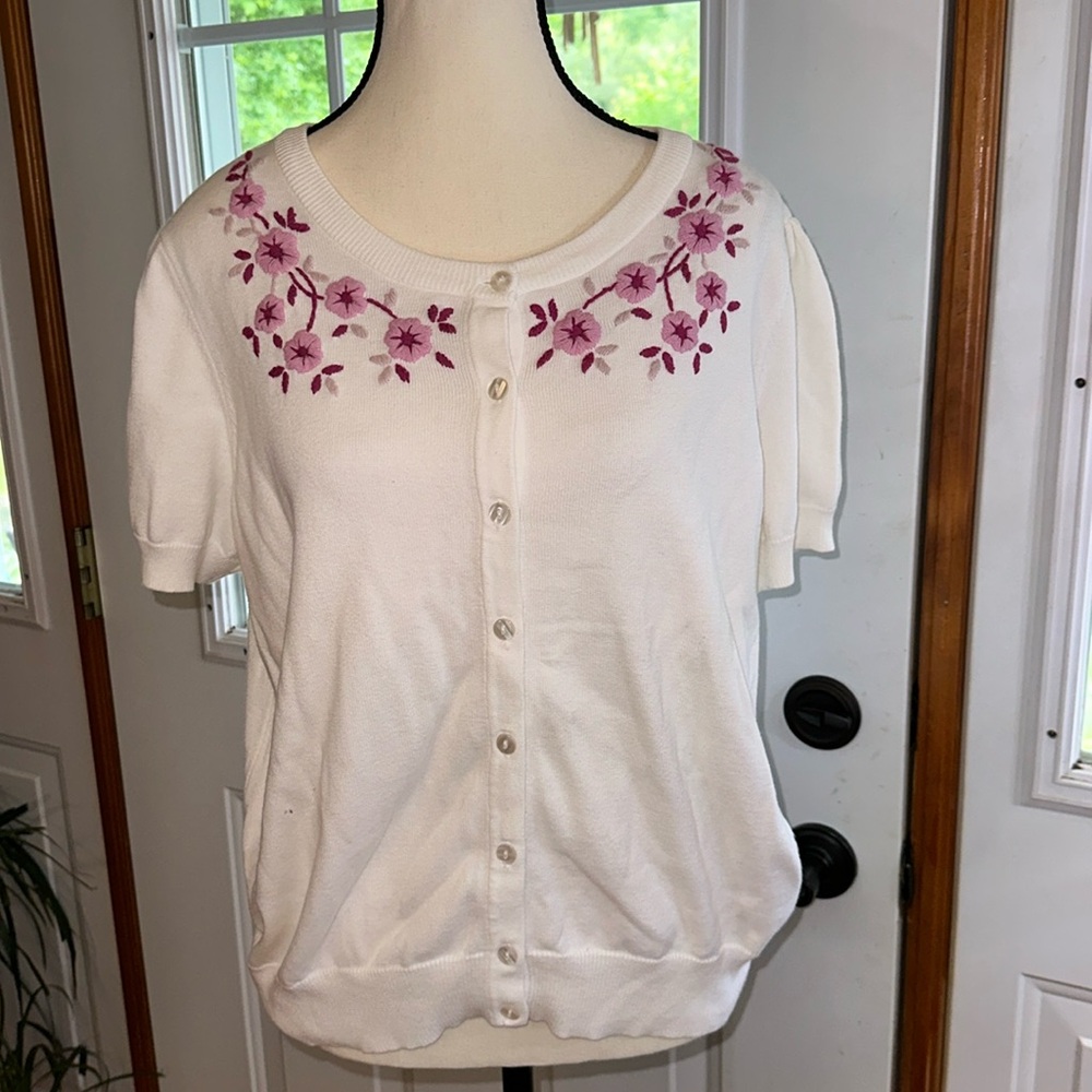 Tradition Embroidered Cardigan
